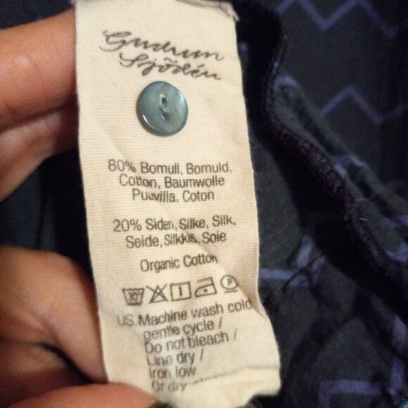 Gudrun Sjoden Oversized Drop Waist Babydoll Dress-Small-Organic Cotton & Silk - Picture 8 of 8